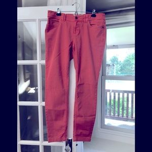 Aventura organic cotton coral skinny jeans